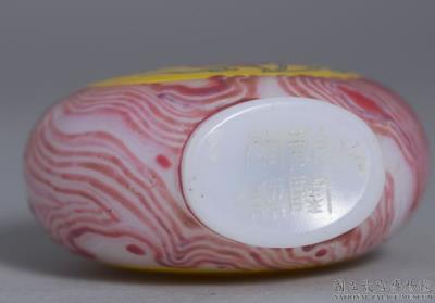 图片[3]-Agate-pattern glass-body painted enamel snuff bottle with a lotus-blossom design, Qing dynasty, Qianlong reign (1736-1795)-China Archive